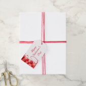 Schattigee Red Hearts Gift Labels Cadeaulabel (Met Touw)