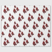 Schattigee Red Killer Piranhas Ocean Amazonas Cadeaupapier (Vlak)