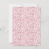 Schattigee Red & Pink Hearts Galentine's Day Lunch Kaart (Achterkant)