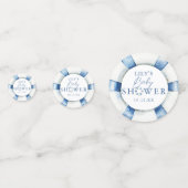 Schattigee reddingsboei voor de zeeën Baby shower Confetti (Voorkanten)