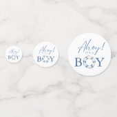 Schattigee reddingsboei voor de zeeën Baby shower Confetti (Achterkanten)