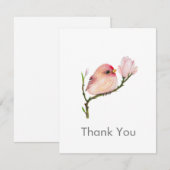 Schattigee Redpoll Bird Alle Gelegenheid Dank u No Notitiekaartje (Voorkant / Achterkant)