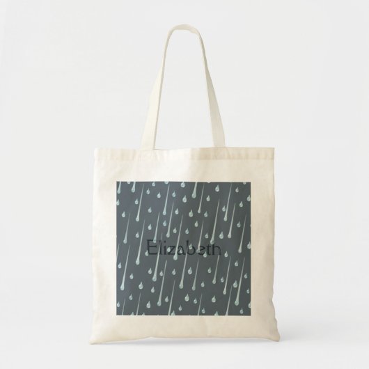 Schattigee regenachtige dag gepersonaliseerd donke tote bag (Voorkant)