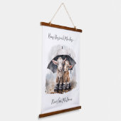 Schattigee regenachtige daggeiten hangend wandkleed (Gebogen)