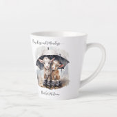 Schattigee regenachtige daggeiten latte mok (Rechts)