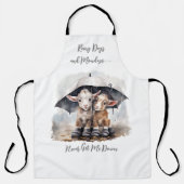 Schattigee regenachtige daggeiten schort (Voorkant)