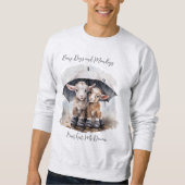 Schattigee regenachtige daggeiten trui (Voorkant)