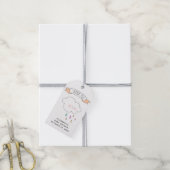 Schattigee regenachtige wolk. Baby shower dank u Cadeaulabel (Met Touw)
