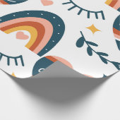 Schattigee regenbogen & harten cadeaupapier (Hoek)