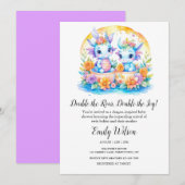 SCHATTIGEE REGENBOOG BLOEMEN BABY DRAGONS TWINS BA KAART (Voorkant / Achterkant)