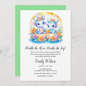 SCHATTIGEE REGENBOOG BLOEMEN BABY DRAGONS TWINS BA KAART (Voorkant / Achterkant)