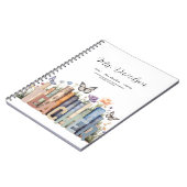 Schattigee Regenboog Boekenplank & Boeken Leraar M Notitieboek (Linkerzijde)