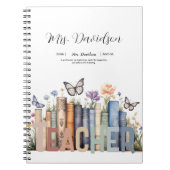 Schattigee Regenboog Boekenplank & Boeken Leraar M Notitieboek (Voorkant)