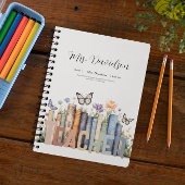 Schattigee Regenboog Boekenplank & Boeken Leraar M Notitieboek