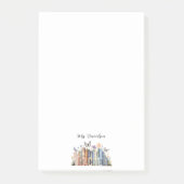 Schattigee Regenboog Boekenplank & Boeken Leraar M Post-it® Notes (Voorkant)