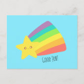 Schattigee regenboog briefkaart (Voorkant)