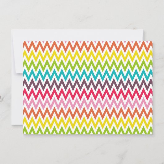 Schattigee regenboog Chevron strepen Notitiekaartje (Achterkant)