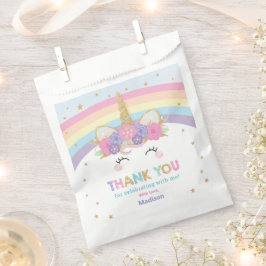 Schattigee regenboog eenhoorn 1e 2e verjaardag fee bedankzakje