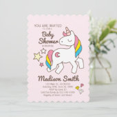 Schattigee regenboog eenhoorn en sterren diamanten kaart (Staand voorkant)