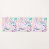 Schattigee regenboog eenhoorn magische ballon verj yogamat (Voorkant (horizontaal))