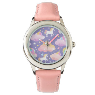 Schattigee regenboog eenhoorn magische girly verja horloge