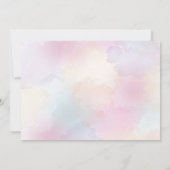 Schattigee regenboog eenhoorn meisje Baby shower f Kaart (Achterkant)