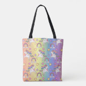Schattigee regenboog eenhoorn patroon Kinder Tote Bag (Achterkant)
