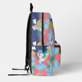 Schattigee regenboog eenhoorn roze Paarse geel Bedrukte Rugzak (Links)