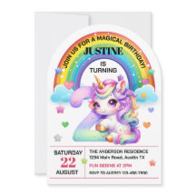 Schattigee regenboog en eenhoorn 2e verjaardagsfee