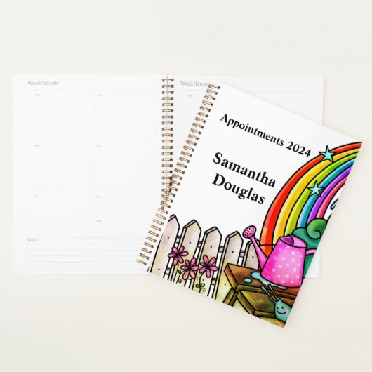 Schattigee Regenboog en Tuinieren Planner (Display)
