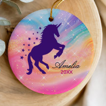 Schattigee regenboog girly eenhoorn vakantie keeps