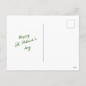 Schattigee Regenboog Happy St. Patrick's Day Celti Feestdagenkaart (Achterkant)