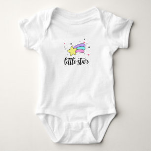 Schattigee regenboog kleine ster romper