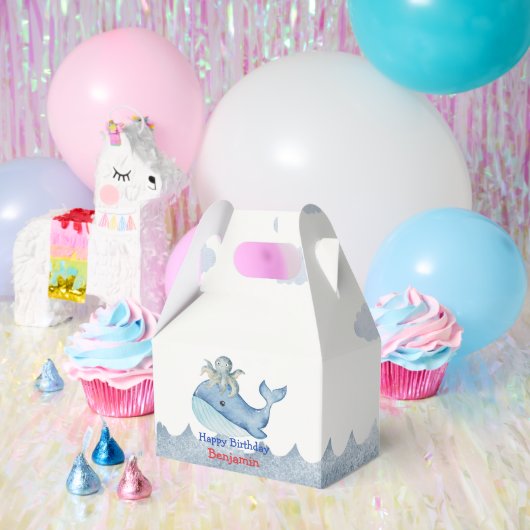 Schattigee regenboog octopus Walvis Verjaardagsfee Bedankdoosjes (Feest)