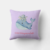 Schattigee regenboog octopus Walvis Verjaardagsfee Kussen (Achterkant)