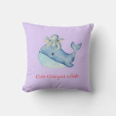 Schattigee regenboog octopus Walvis Verjaardagsfee Kussen (Voorkant)