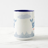 Schattigee regenboog octopus Walvis Verjaardagsfee Mok (Midden)