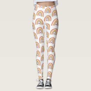 Schattigee regenboog perzik blush lavendel hart leggings