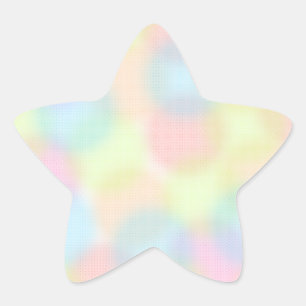 Schattigee regenboog polka dot pastel Kleurrijk Pa Ster Sticker