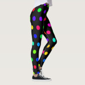 Schattigee regenboog polka dots patroon leggings (Rechts)