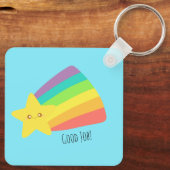 Schattigee regenboog sleutelhanger (Achterkant)