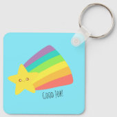 Schattigee regenboog sleutelhanger (Achterkant)