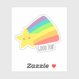 Schattigee regenboog sticker