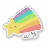 Schattigee regenboog sticker (Voorkant)