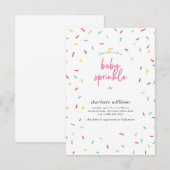 Schattigee regenboog strooit Baby strooidouche Kaart (Voorkant / Achterkant)