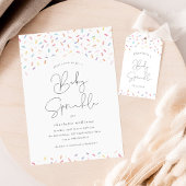 Schattigee regenboog strooit Baby strooidouche Kaart