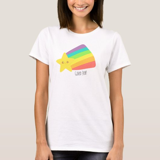 Schattigee regenboog t-shirt (Voorkant)