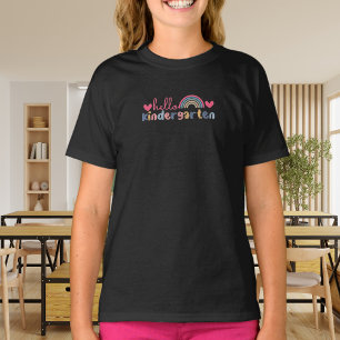 Schattigee regenboog terug naar school t-shirt
