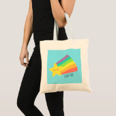 Schattigee regenboog tote bag (Voorkant (product))
