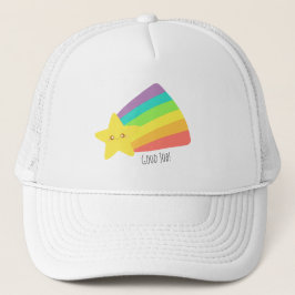 Schattigee regenboog trucker pet